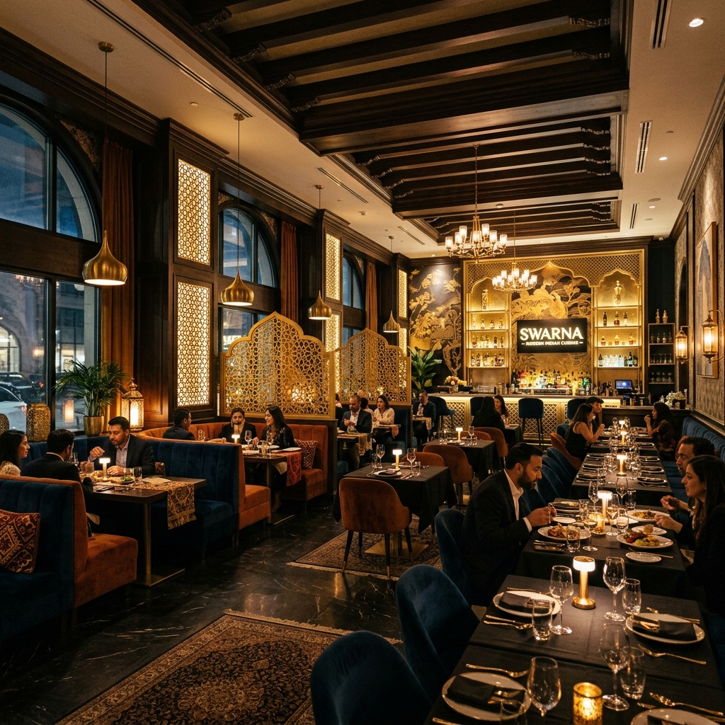 Luxury Interior of India's Grill Brandon
